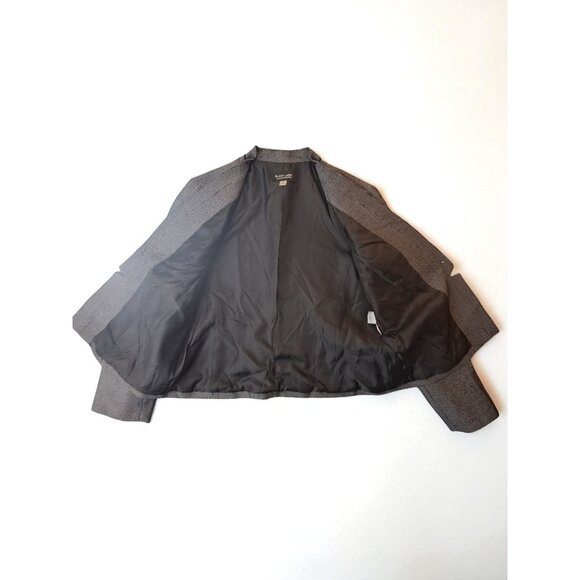 Women's Evan Picone Black Label Black/White Tweed Open Front Jacket - Picture 4 of 16